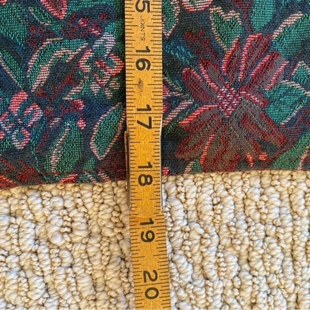 Crate&Barrel red green cotton Christmas Holiday Placemats Set of 6 EUC
